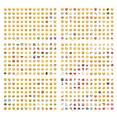 624 Mini Emoticon Stickers - Fun Variety of Patterns for DIY Decoration