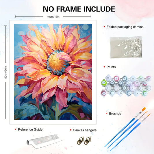 Sunflower Acrylic Painting Kit 40x50 Unframed Beginner Art Set