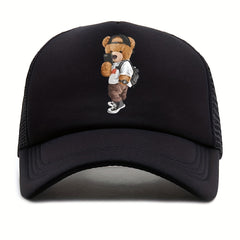 Men's Baseball Mesh Cap Cartoon Print Sun Hat for Men and Women Couples