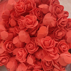 500pcs Mini Foam Rose Head 1.38in Artificial Rose Bear Flower