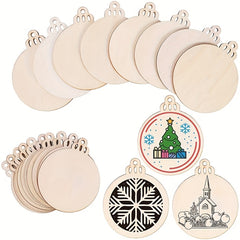 10pcs Wooden DIY Hand-painted Hanging Decoration