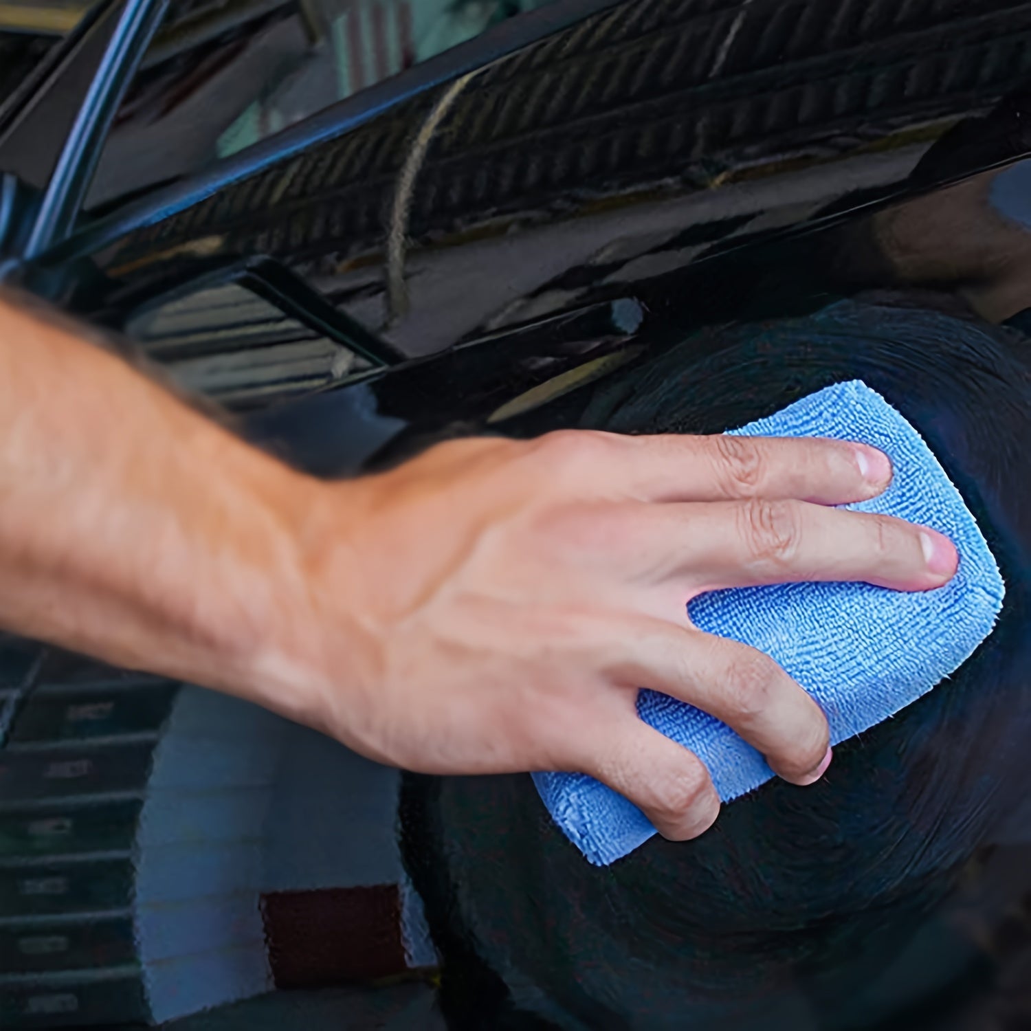 4pcs Microfiber Applicator Pads 7 62 12 Microfiber Sponge Car Wash Pads