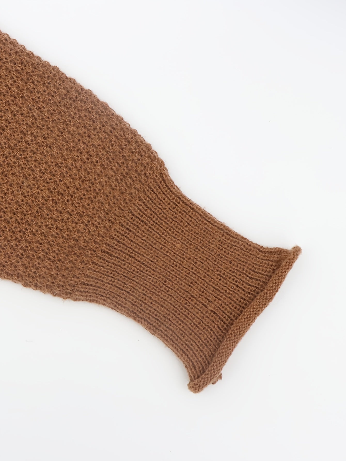  Solid High Neck Stretch Jumper