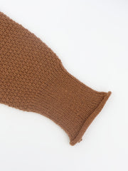  Solid High Neck Stretch Jumper