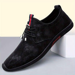 Men's Leather Slip-On Loafers w/ Draw String - Assorted Colors
