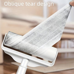 2-in-1 Long Short Handle Lint Roller 24cm 60 Sheets Pet Hair Remover Roller
