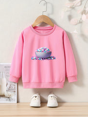 OERYUI Cartoon Candy Graphic Sweatshirt Pullover Kids Clothes Gift Christmas