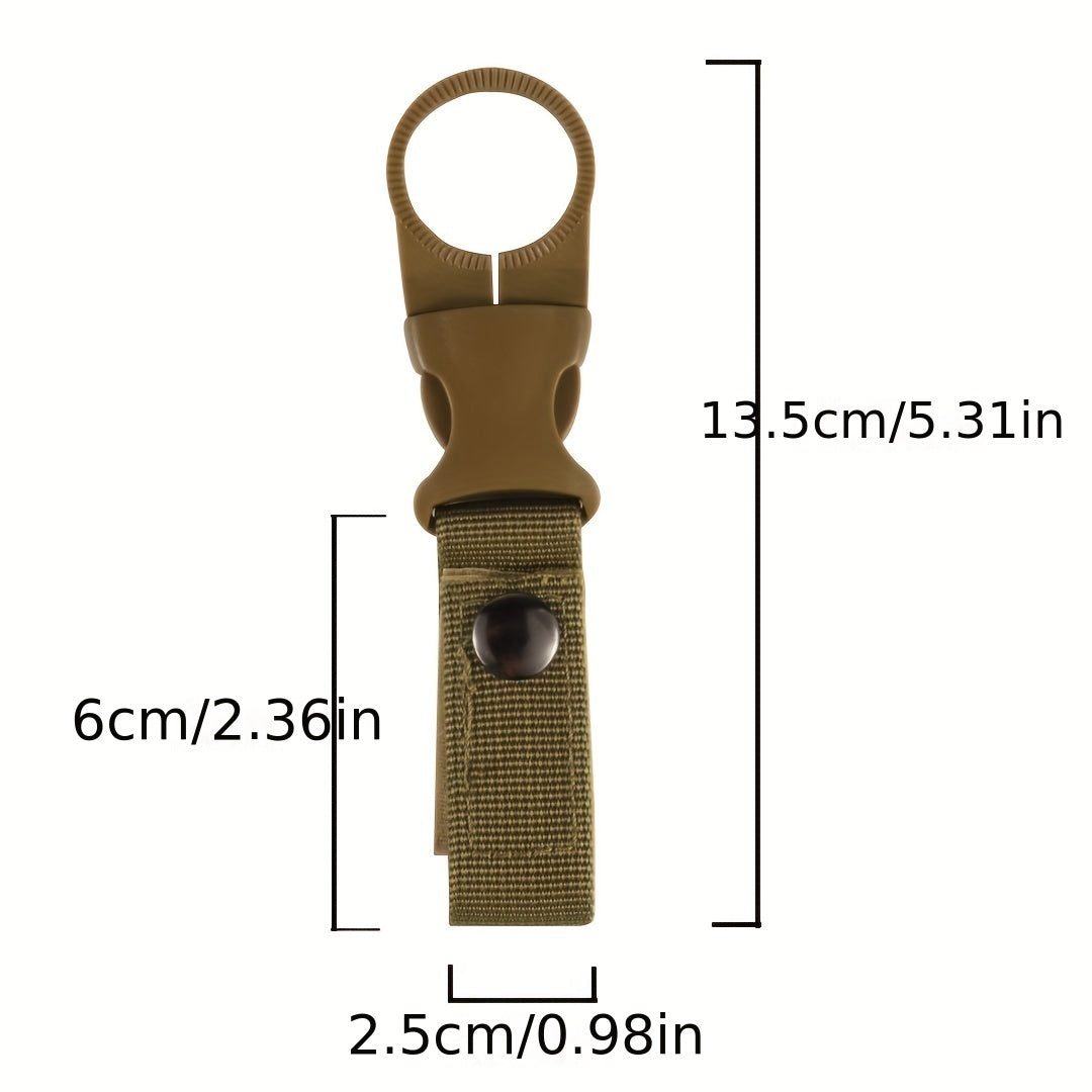 Tactical Nylon Water Bottle Hanging Clip Outdoor Camping Hiking Travel