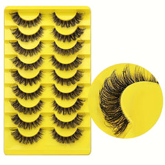 Natural Look Faux Mink Eyelashes 6D Fluffy Peri Cat Eye Lashes Pack
