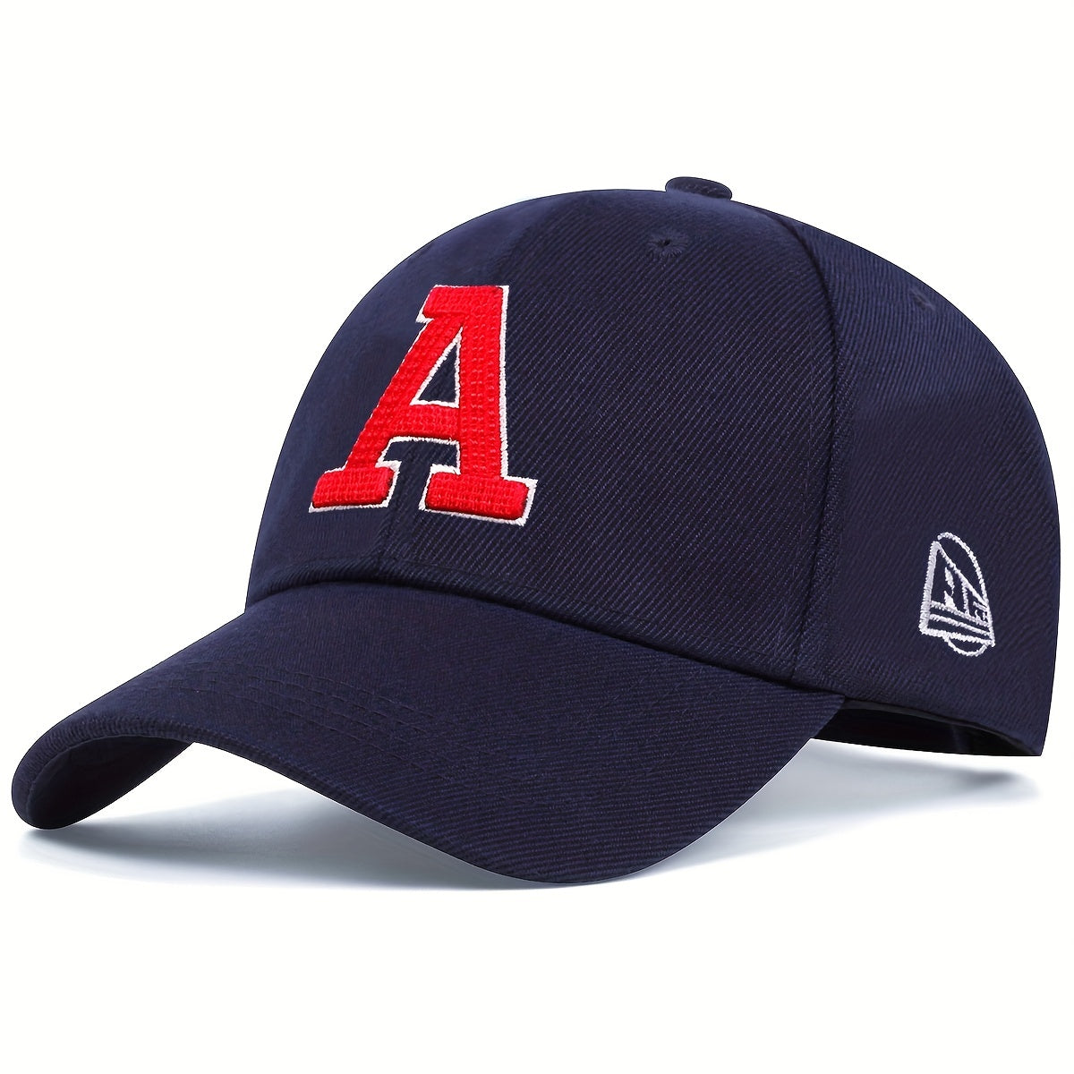 Unisex Adjustable Baseball Cap With Letter A Embroidery