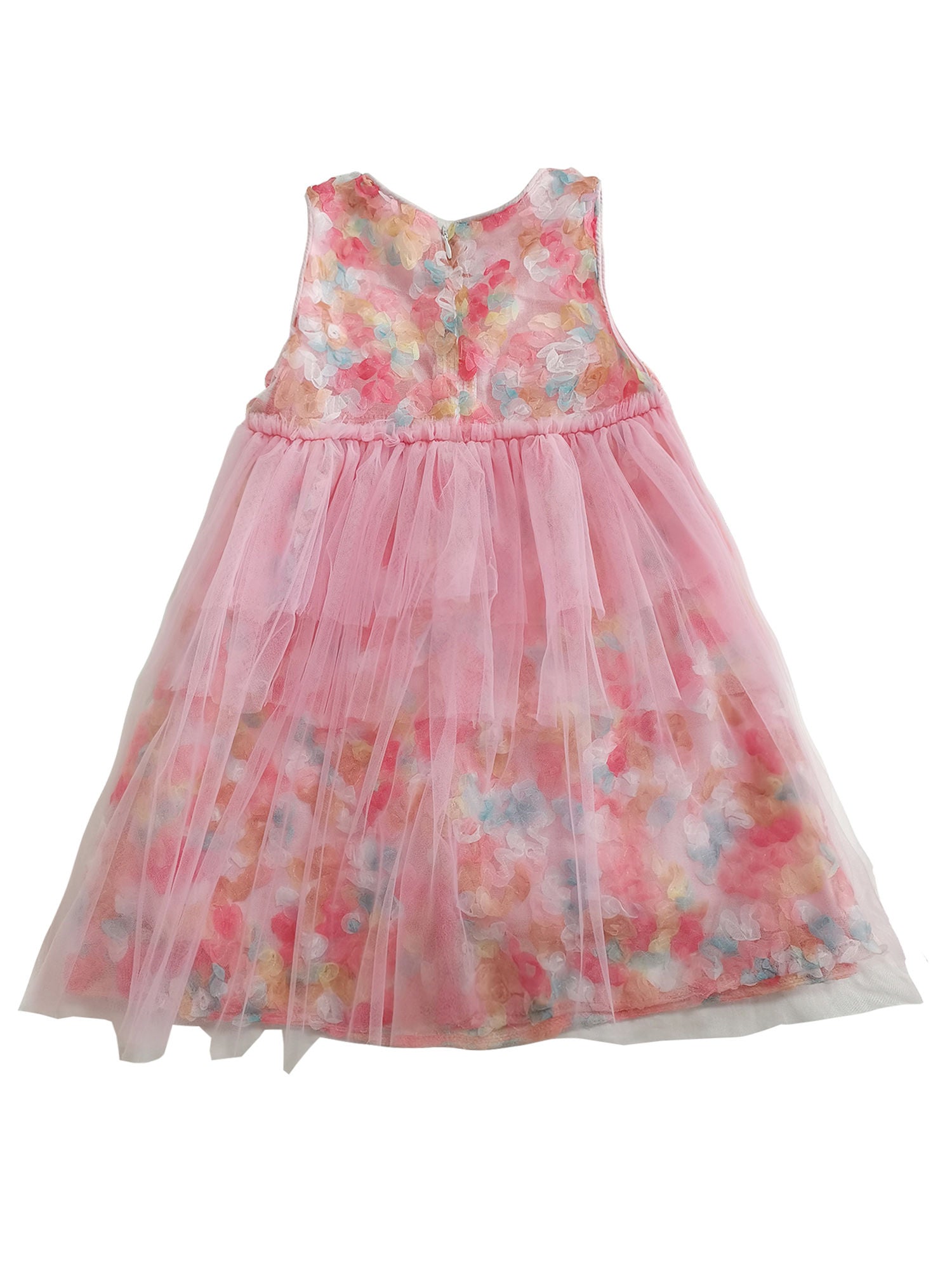Girls Cute Flower Sleeveless Dress for Summer
