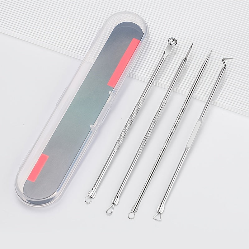 4pcs Acne Removal Needle Pimple Blackhead Remover Tool Blemish Face Skin Care