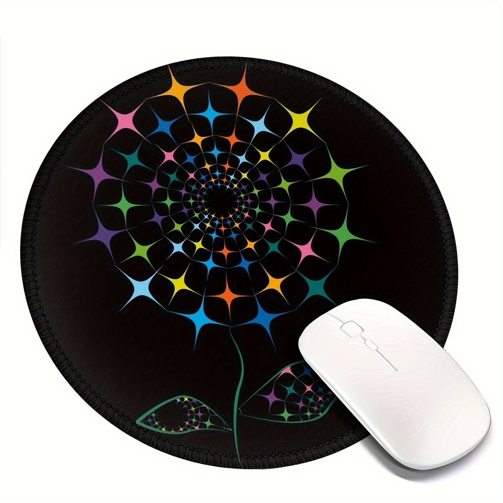 Colorful Patterned 20x20cm Gaming Mouse Pad - Non-Slip Rubber Base