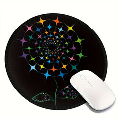 Colorful Patterned 20x20cm Gaming Mouse Pad - Non-Slip Rubber Base