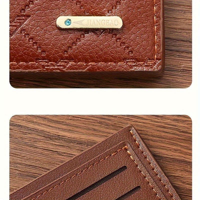 Men's Thin Short Wallet Card Holder Bifold Money Clip Coin Purse