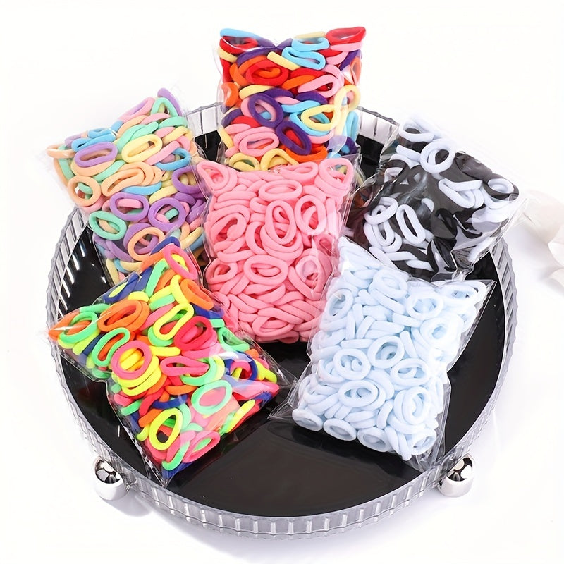 50pcs Colorful Hair Tie Ponytail Holders Scrunchies Hair Accessories for Baby Gi