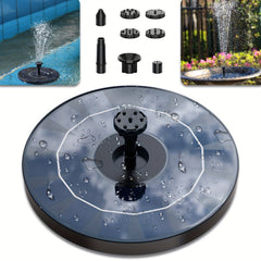 Solar Fountain Bird Bath Fountain Upgrade Glass Panel Solar Fountain