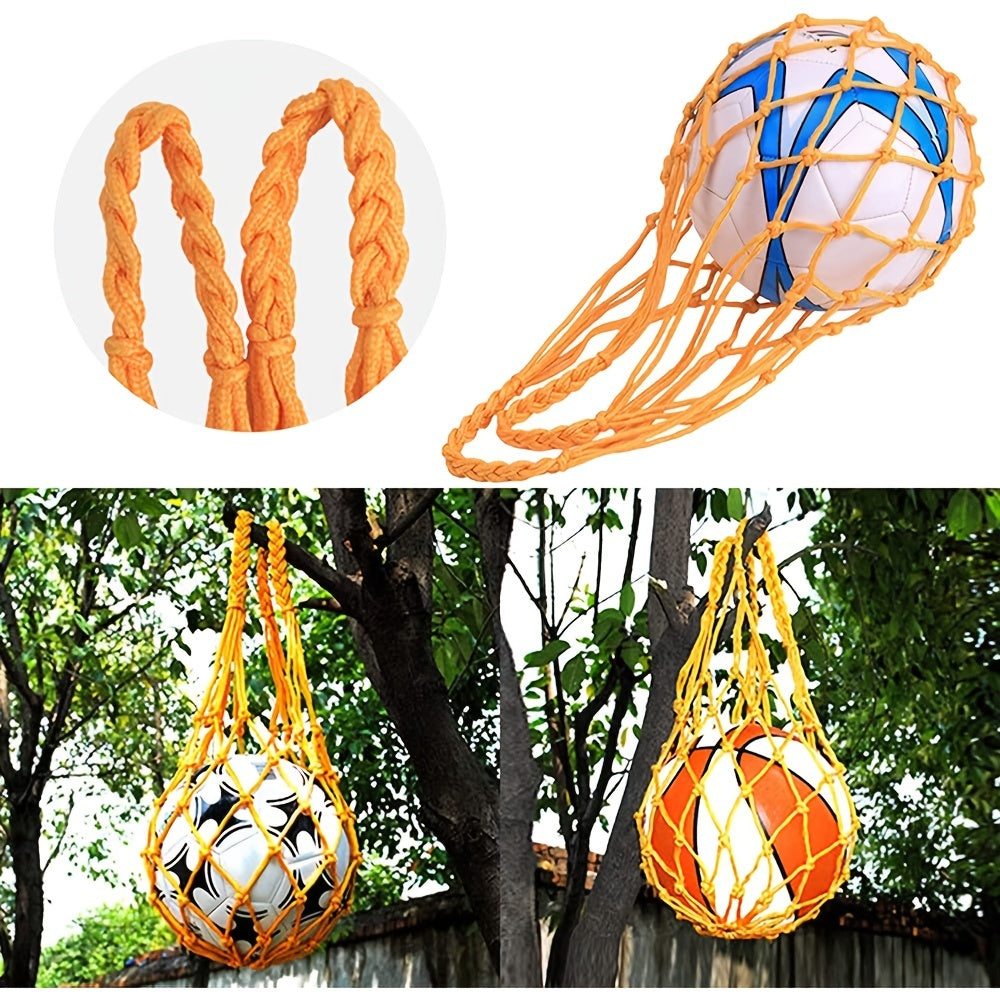 1pc Nylon Basketball Net Bag Soccer Football Mesh Storage Holder