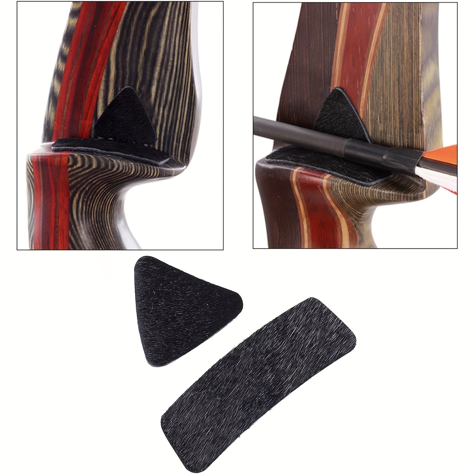 4pcs Archery Arrow Rest Pad Adhesive Patch Recurve Bow Arrows Sticker