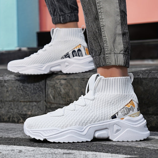 Men's Lightweight Slip On Casual Shoes Breathable Shock Absorbing Sock Shoes