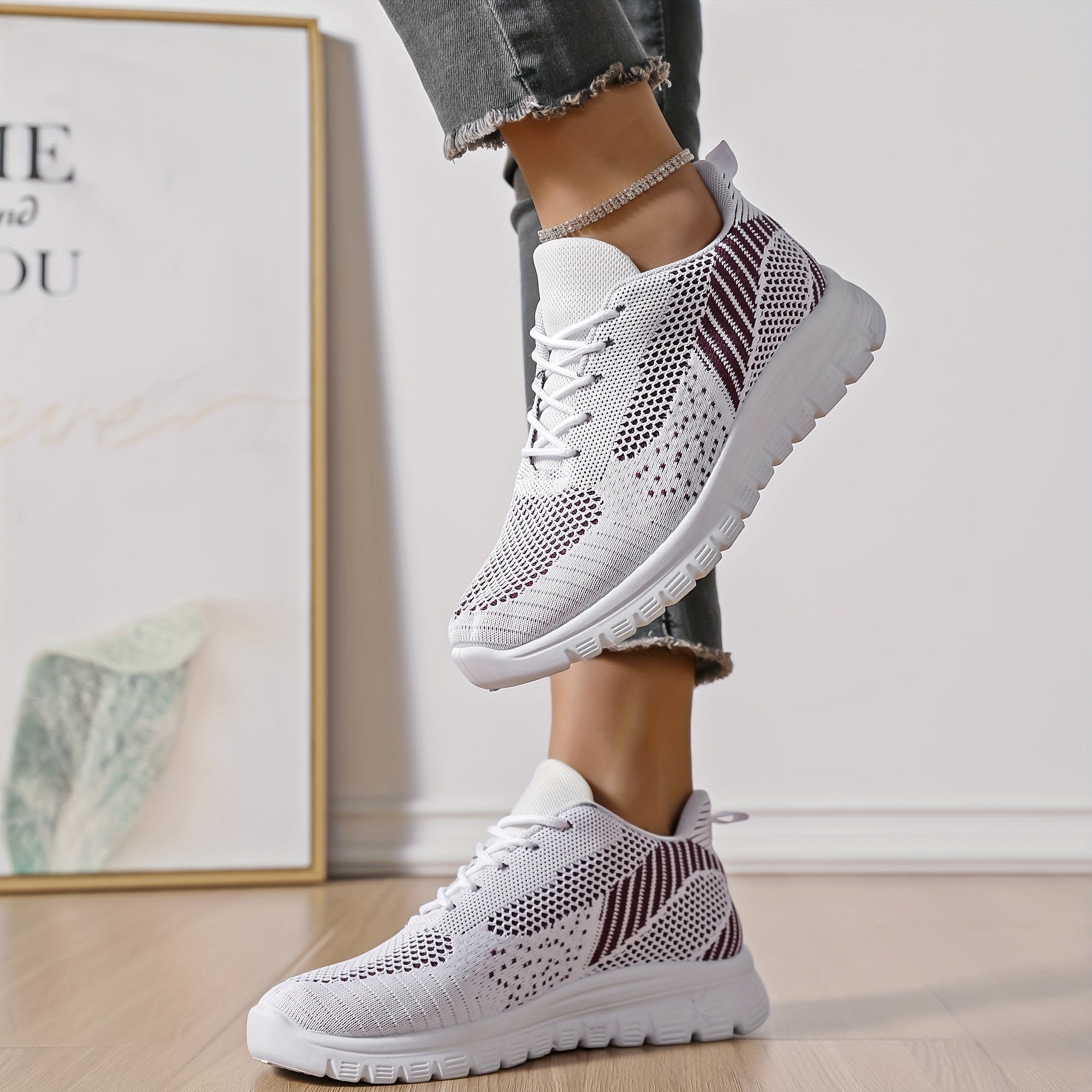 Mesh Breathable Non-slip Running Shoes Lightweight Comfortable