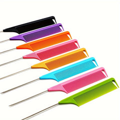 5PCS Steel Pin Comb Hair Styling Comb High Temp Resistant Long Tail Comb