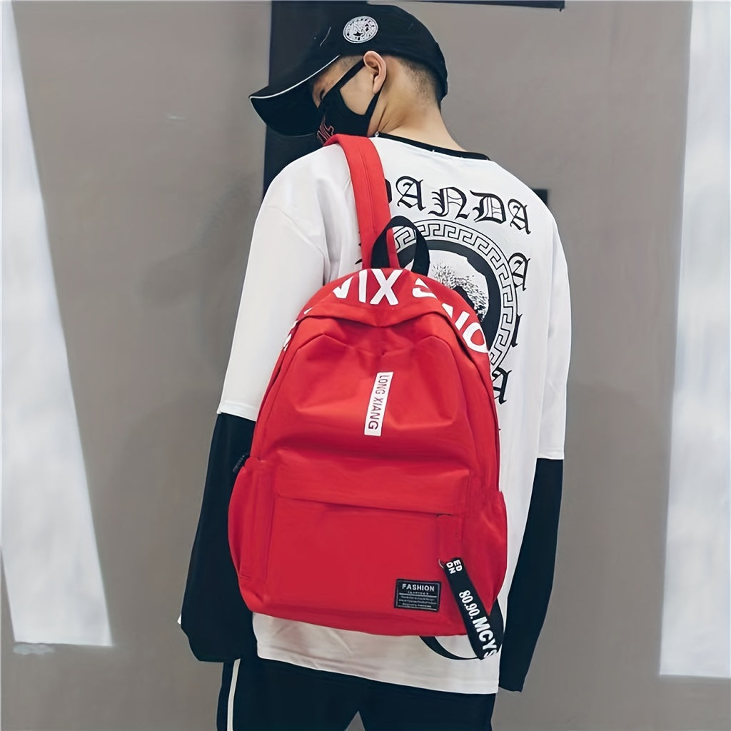 Junior High School Canvas Backpack for Outdoor Travel