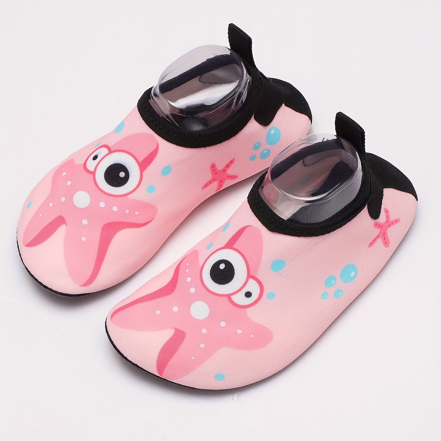 Girls' Cartoon Starfish Water Shoes, Quick Dry Non Slip Soft Socks
