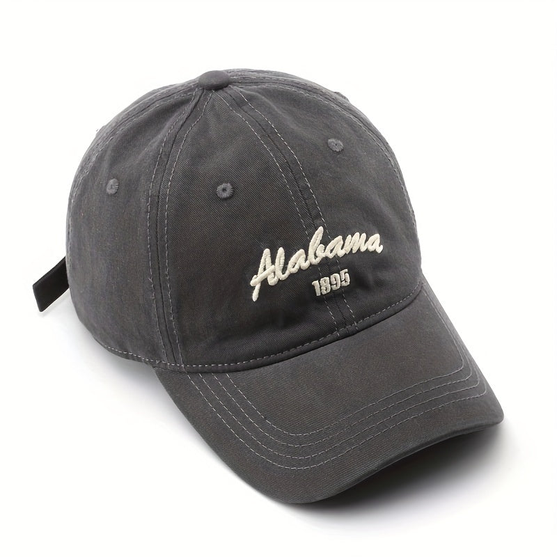 Letter Embroidery Cotton Baseball Cap Solid Hip Hop Sun Hat