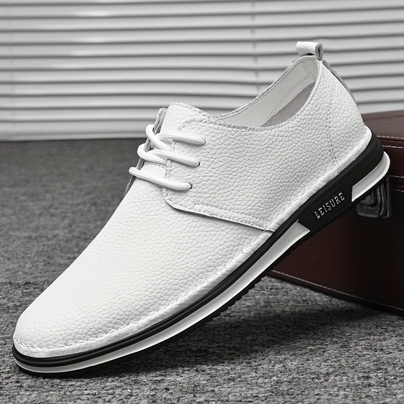 Men's Smart Casual Walking Shoes, Lace Up, Assorted Colors