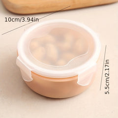 Mini Round Food Preservation Box Rectangular Plastic Storage Box