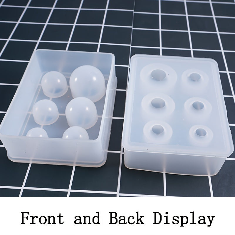 2PCS Silicone Ball Mold for Resin Epoxy DIY Crafts