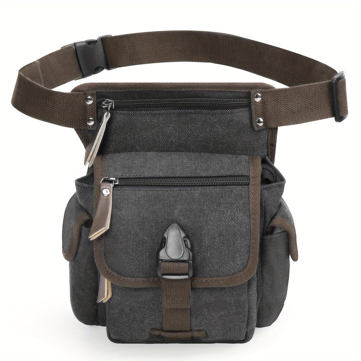 Canvas Tactical Drop Leg Bag Outdoor Waist Pack For Women Pocket
