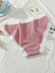 5pcs Lace Briefs Comfy Mid Rise Intimates Panties Women's Lingerie