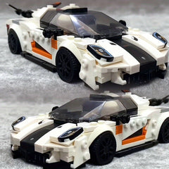 MOC Sports Car Building Kit ABS Plastic Racing Car Model Blocks Set