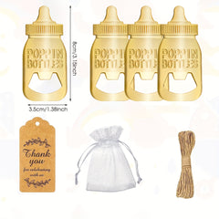 10pcs Retro Bottle Openers Baby Shower Favors For Guests