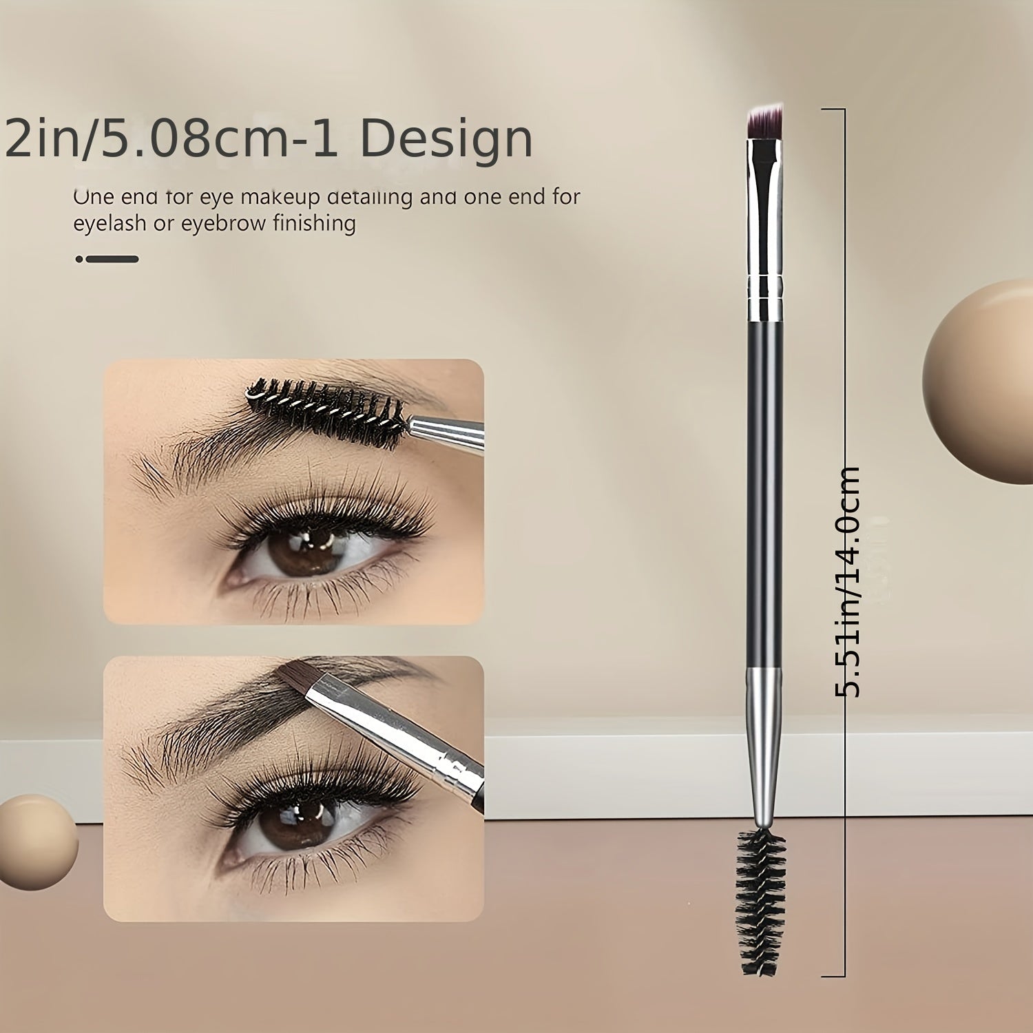 Eyebrow Brush Spoolie & Angled Brow Brush Set
