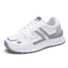 Women's Colorblock Lace Up Sneakers Non Slip Running Shoes