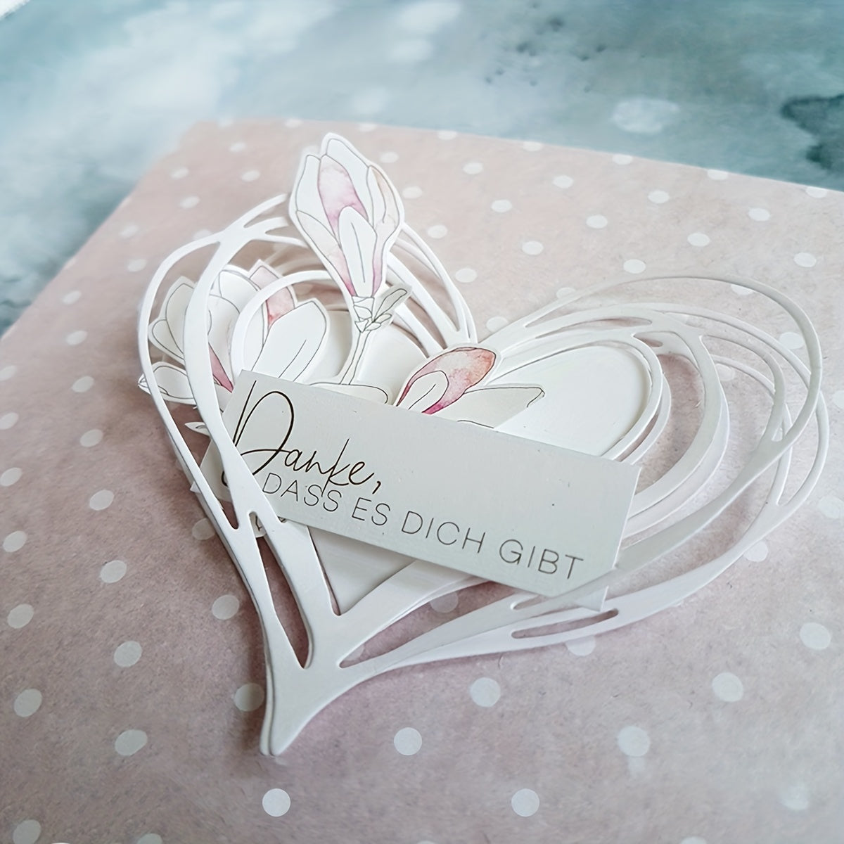 1pc Heart Scrapbooking Metal Cutting Dies For Card Making