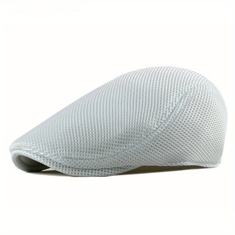 Men's Breathable Mesh Newsboy Cap for Driving