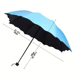 Water Blossom Flowering Folding Manual Umbrella