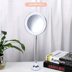 Dimmable LED Lighted Vanity Mirror with 5X Magnification