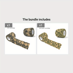 2pcs Camo Packing Tape ACU Camo Grass Green Camo Form Packing Bandage