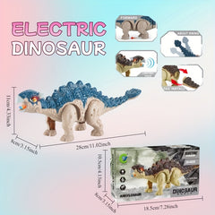 Light-Up Triceratops Dinosaur Toy w/Sound Plastic Figurine