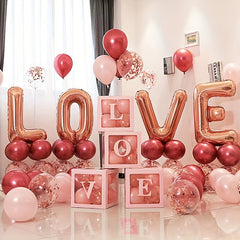 70-Piece Love Balloon Foil Set for Wedding & Themed Parties