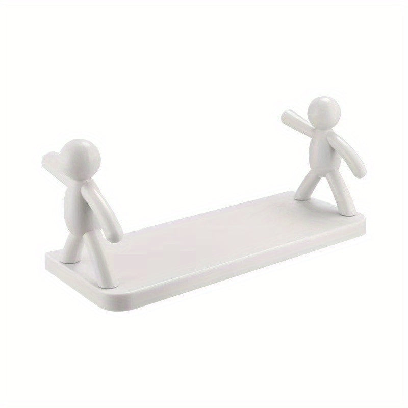 Small Man Rack Strong Self-Adhesive Storage Rack Wall Hanging