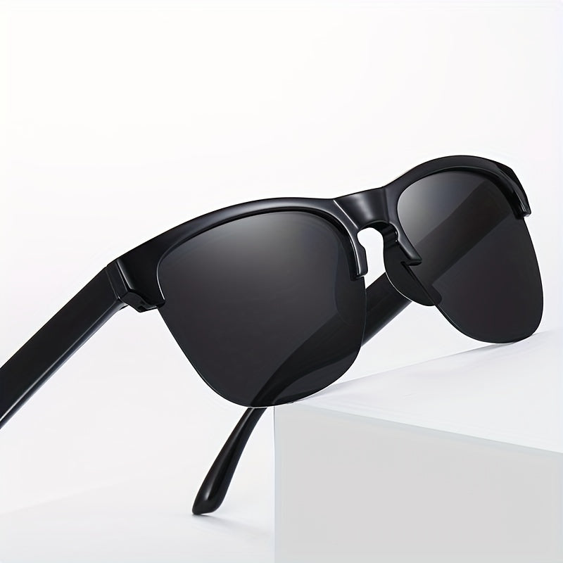 Polarized Half Frame Sports Sunglasses for Driving