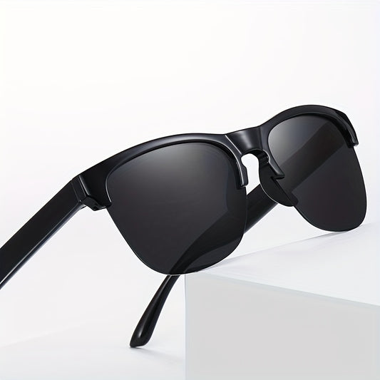 Polarized Half Frame Sports Sunglasses for Driving
