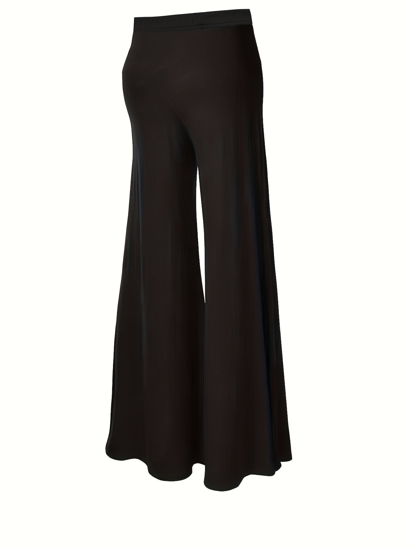  Wide Leg Casual Pants Elastic Medium Stretch