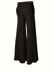  Wide Leg Casual Pants Elastic Medium Stretch